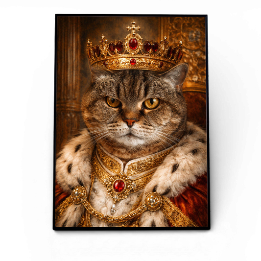 Portret Królewski Pupila Plakat  Urodziny Prezent Karykatura