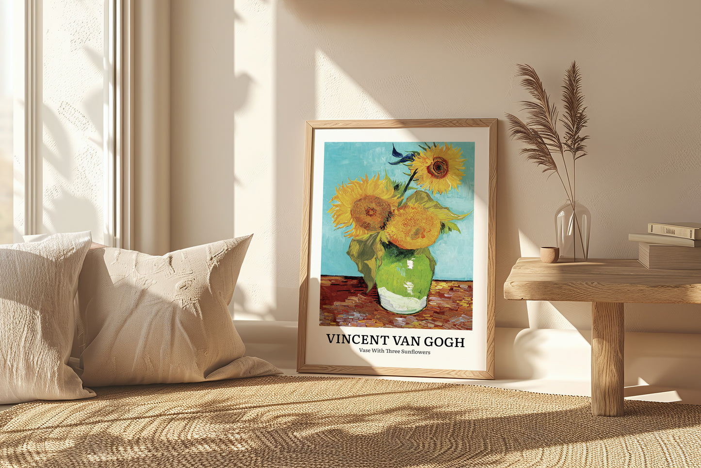 "Design Vase with Three Sunflowers" by Vincent van Gogh