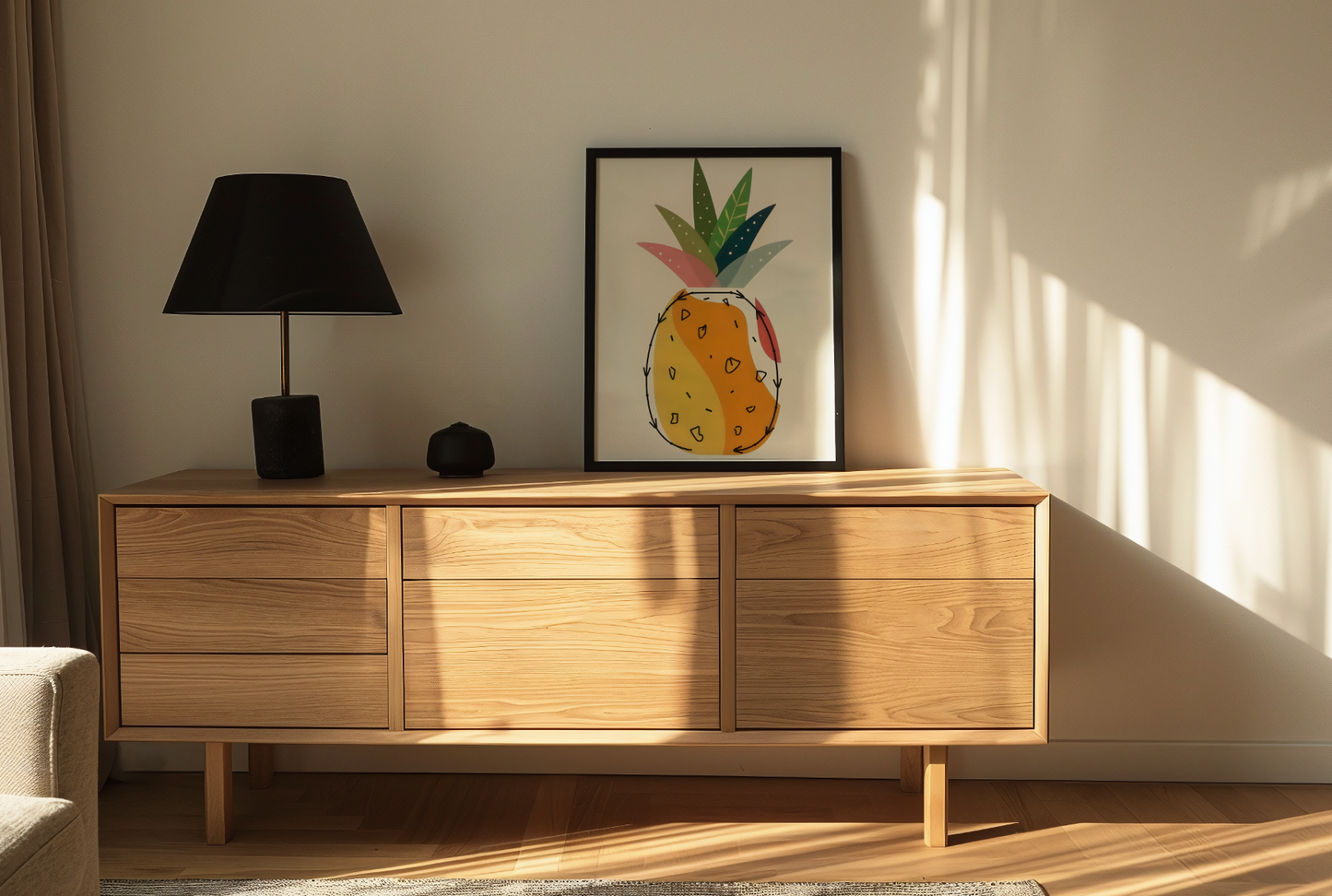 Plakat Ananas – radosna dekoracja tropikalna