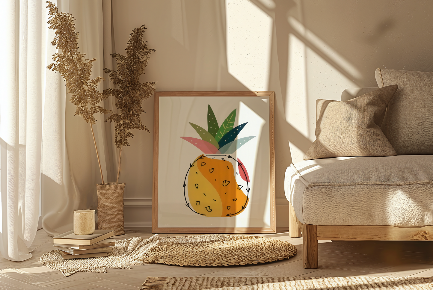 Plakat Ananas – radosna dekoracja tropikalna