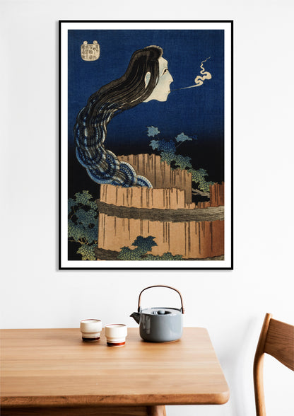 Plakat Hokusai - The Plate Mansion