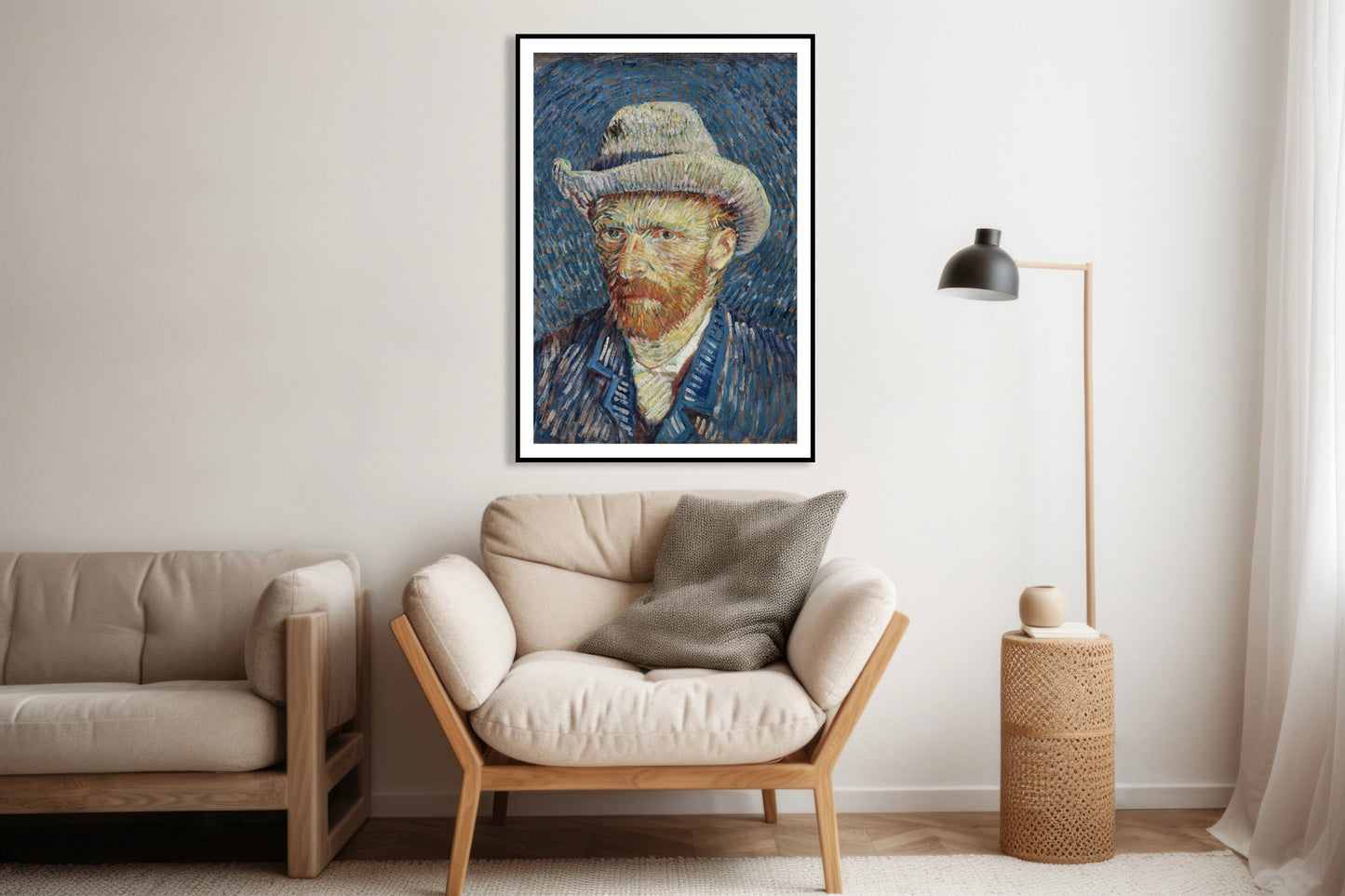 Van Gogh - Autoportret w Słomkowym Kapeluszu