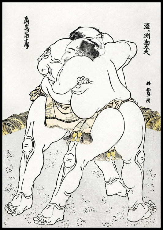 Plakat Sumo - Hokusai