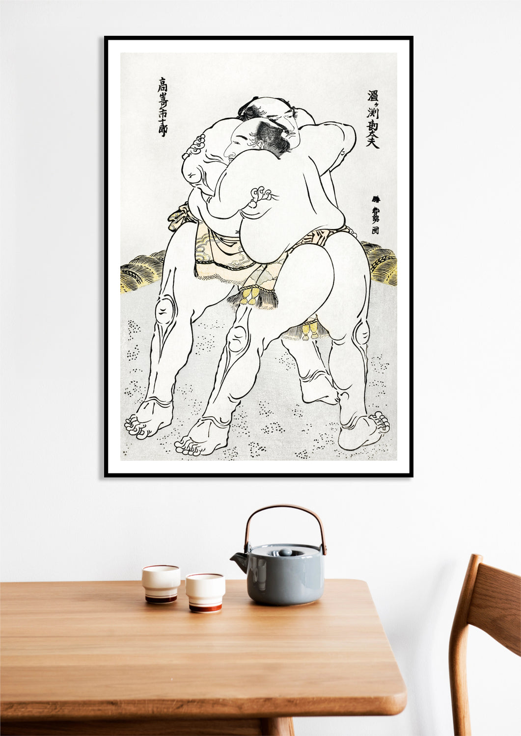 Plakat Sumo - Hokusai